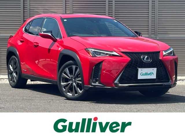 レクサス ＵＸ 250h Fスポーツ 千葉県 2020(令2)年 3.4万km マダーレッド 純正ナビ/CD/DVD/Bluetooth/フルセグTV/バックカメラ/ETC2.0/置くだけ充電/サンルーフ/パワーバックドア/赤革シート/前席パワーシート/前席シートヒーター/レクサスセーフティシステム/プリクラッシュセーフティ/ブラインドスポットモニター/レーダークルーズコントロール/オートマチックハイビーム/コーナーセンサー/純正18インチアルミホイール/純正フロアマット/保証書