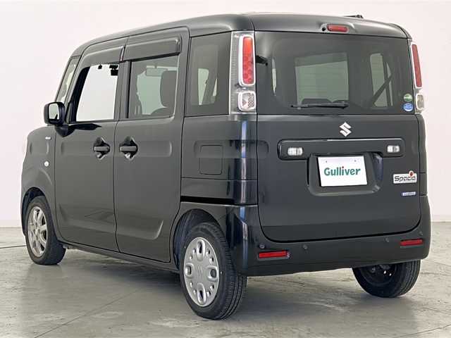 スズキ スペーシア HYBRID G 宮城県 2018(平30)年 3.7万km ブルーイッシュブラックパール3 禁煙車/スズキセーフティサポート/・車線逸脱警報機能/・パーキングソナー/・横滑り防止装置/・ハイビームアシスト/デュアルセンサーブレーキサポート/社外7インチナビ/・BT.SD.CD.DVD/・フルセグ/バックカメラ/両側スライドドア/ETC/ドライブレコーダー（F）/プッシュスタート/スマートキー/純正フロアマット/純正ドアバイザー/オートライト/オートエアコン