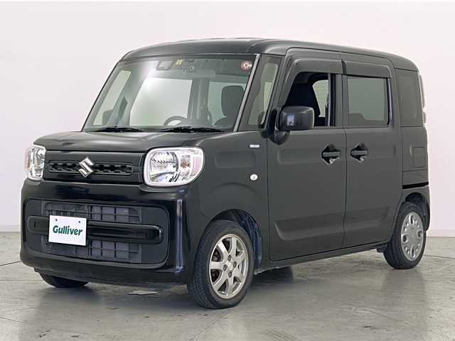 スズキ スペーシア HYBRID G 宮城県 2018(平30)年 3.7万km ブルーイッシュブラックパール3 禁煙車/スズキセーフティサポート/・車線逸脱警報機能/・パーキングソナー/・横滑り防止装置/・ハイビームアシスト/デュアルセンサーブレーキサポート/社外7インチナビ/・BT.SD.CD.DVD/・フルセグ/バックカメラ/両側スライドドア/ETC/ドライブレコーダー（F）/プッシュスタート/スマートキー/純正フロアマット/純正ドアバイザー/オートライト/オートエアコン