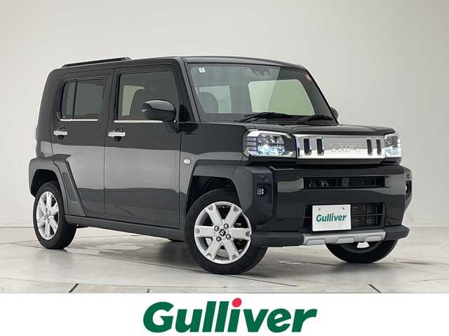 ダイハツ タフト G ターボ クロムベンチャー 愛知県 2022(令4)年 3.6万km ブラックマイカメタリック 純正ナビ/ガラスルーフ/クルーズコントロール/シートヒーター/バックカメラ/コーナーセンサー/純正アルミホイール/ルーフレール/LEDヘッドライト/オートマチックハイビーム/ETC/衝突軽減システム/フルセグ/CD DVD/Bluetooth/ステアリングスイッチ/スマートキー/プッシュスタート