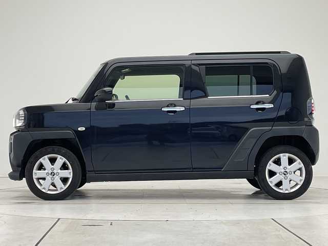 ダイハツ タフト G ターボ クロムベンチャー 愛知県 2022(令4)年 3.6万km ブラックマイカメタリック 純正ナビ/ガラスルーフ/クルーズコントロール/シートヒーター/バックカメラ/コーナーセンサー/純正アルミホイール/ルーフレール/LEDヘッドライト/オートマチックハイビーム/ETC/衝突軽減システム/フルセグ/CD DVD/Bluetooth/ステアリングスイッチ/スマートキー/プッシュスタート