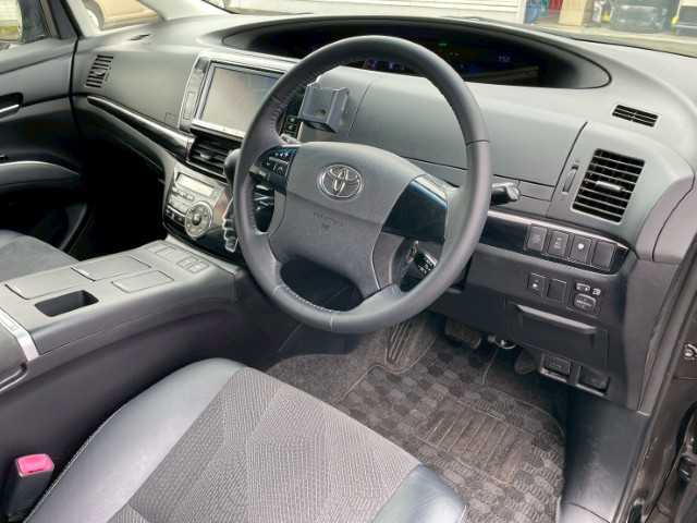 トヨタ エスティマ ハイブリッド アエラス プレミアムエディション 岩手県 2014(平26)年 6万km ブラック AIS検査済み/【2510037629】/純正HDDナビ/ステアリングリモコン/電格ミラー/フォグライト/純正フリップダウン/オートライト/運転席パワーシート/社外フロアマット/ETC