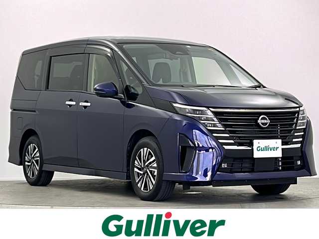 日産 セレナ ハイウェイスター V 大阪府 2023(令5)年 1.7万km 青 ワンオーナー/純正12.3インチディスプレイオーディオ(ナビ有)/【フルセグTV/Bluetooth/USB接続/HDMI】/アラウンドビューモニター/プロパイロット/デジタルインナーミラー/両側パワースライドドア/置く充電インテリジェントクルーズコントロール/エマージェンシーブレーキ/ブラインドスポットモニター/車線逸脱警報/先行車発進お知らせ/後退時車両検知/前後クリアランスソナー/ふらつき警報/ハーフレザーシート/前後シートヒーター/ステアリングヒーター/ロールサンシェード/後席パーソナブルテーブル/置く充電