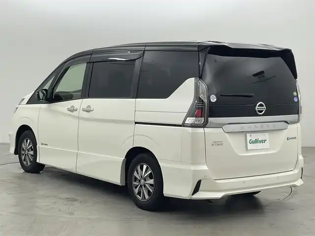 日産 セレナ e－パワー ハイウェイスター V 福岡県 2019(令1)年 3.2万km ブリリアントホワイトパール 2トーン 後席モニター　/純正ナビ　/全方位カメラ　/ＥＴＣ　/ドラレコ　/デジタルルームミラー　/ＡＣＣ　/プロパイロット/コーナーセンサー　/エマージェンシーブレーキ　/レーンキープ　/パーキングアシスト　/両側電動スライドドア