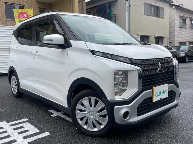 三菱 ｅＫクロス M 広島県 2019(令1)年 3.4万km シルキーホワイト /登録時走行距離/　　　　　　　33812キロ/アイドリングストップ/社外ナビ/地デジ/ルーフレール/オートライト/スペアキー×１/ETC/新車時整備手帳/　　【保証書】/取扱説明書/