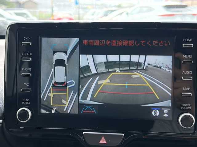 トヨタ ヤリスクロス ハイブリッド Z 岐阜県 2022(令4)年 1.7万km ブラックマイカ/ホワイトパールクリスタルシャイン 2トーン 純正ＳＤナビ　/全周囲カメラ　/フルセグテレビ　/クルコン追従走行あり　/ＥＴＣ　/オートライト　/ワンオーナー　/スマートキー　/コーナーセンサー前後　/衝突被害軽減システム/ハーフレザーシート　/レーンキープアシスト/プッシュスタート/アイドリングストップ/ＡＡＣ/スペアキー1本/Blue tooth接続/USB入力端子/SDミュージックサーバー/ドライブレコーダー前方/フルフラットシート/純正フロアマット/パワーシートD席/シートヒーターD＋N席/純正アルミホイール/ABS/横滑り防止装置/盗難防止装置/オートマチックハイビーム/エアバッグW
