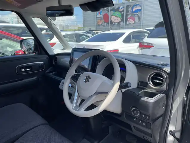 スズキ ワゴンＲ スマイル HYBRID S リミテッド 滋賀県 2024(令6)年 0.3万km モスグレーメタリック 純正9型ナビ/CD/DVD/Bluetooth/フルセグTV/全方位カメラ/スズキセーフティサポート/シートヒーター/両側パワースライドドア/プッシュスタート/スマートキー/LEDヘッドライト
