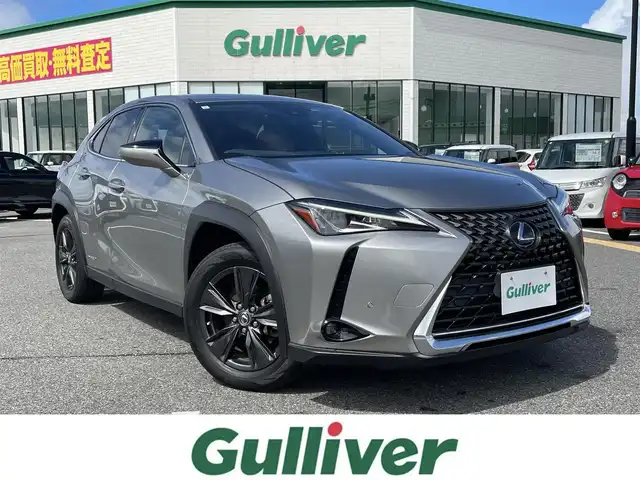 レクサス ＵＸ 250h バージョンC 鳥取県 2019(平31)年 5.5万km ソニックチタニウム 純正ナビ／フルセグ／ＤＶＤ／ＣＤ／ＢＴ/バックカメラ/ビルトインＥＴＣ/前後ドライブレコーダー/電動サンルーフ/ブラウンレザーシート/前席パワーシート/前席シートヒーター/プリクラッシュセーフティ/レーダークルーズコントロール/ＬＥＤヘットライト/純正フォグライト/前後クリアランスソナー/純正17インチアルミホイール/フロアマット