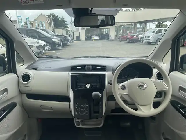 日産 デイズ X 宮城県 2015(平27)年 1.7万km アイスブルー CDオーディオ/360度、バックカメラ付バックミラー/社外スタッドレス(155/65R14)/電動格納ミラー/オートライト/プッシュスタートボタン/スペアキー×１/プリクラッシュセーフティ/純正マット　