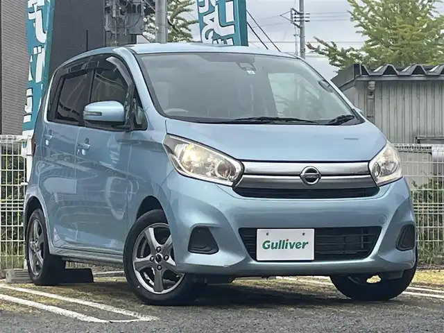 日産 デイズ X 宮城県 2015(平27)年 1.7万km アイスブルー CDオーディオ/360度、バックカメラ付バックミラー/社外スタッドレス(155/65R14)/電動格納ミラー/オートライト/プッシュスタートボタン/スペアキー×１/プリクラッシュセーフティ/純正マット　