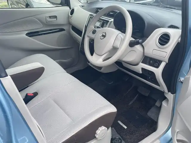 日産 デイズ X 宮城県 2015(平27)年 1.7万km アイスブルー CDオーディオ/360度、バックカメラ付バックミラー/社外スタッドレス(155/65R14)/電動格納ミラー/オートライト/プッシュスタートボタン/スペアキー×１/プリクラッシュセーフティ/純正マット　