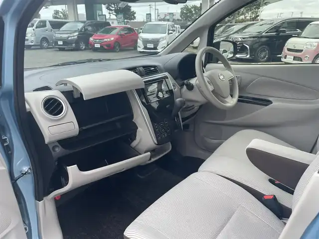 日産 デイズ X 宮城県 2015(平27)年 1.7万km アイスブルー CDオーディオ/360度、バックカメラ付バックミラー/社外スタッドレス(155/65R14)/電動格納ミラー/オートライト/プッシュスタートボタン/スペアキー×１/プリクラッシュセーフティ/純正マット　