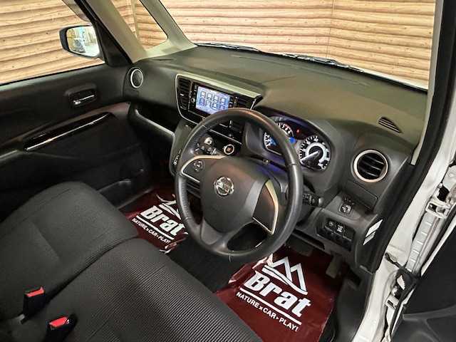 日産 デイズ ルークス ハイウェイスター Xターボ 道央・札幌 2018(平30)年 8.3万km ホワイトパール 【2509031374】/4WD/衝突軽減ブレーキ　/ＳＤナビ　/フルセグＴＶ　/アラウンドビューカメラ　/前席シートヒーター　/ドライブレコーダー　/コーナーセンサー　/片側電動スライドドア　/純正１４インチアルミホイール　/リア席サンシェード/LEDヘッドライト/フォグライト/ETC