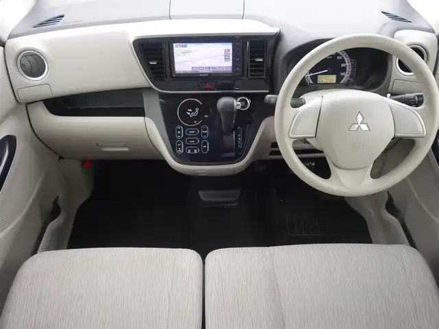 三菱 ｅＫスペース G 山形県 2014(平26)年 4.9万km サクラピンクメタリック メモリナビ/　　【CD DVD BT フルセグ USB】/バックカメラ/両側パワースライドドア/アイドリングストップ/インテリジェントルームミラー/電動格納ミラー/純正フロアマット/ドアバイザ―/スマートキー/スペアキー