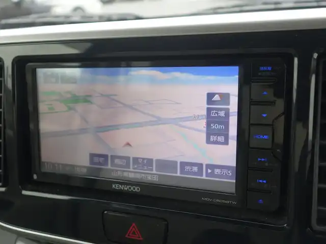 三菱 ｅＫスペース G 山形県 2014(平26)年 4.9万km サクラピンクメタリック メモリナビ/　　【CD DVD BT フルセグ USB】/バックカメラ/両側パワースライドドア/アイドリングストップ/インテリジェントルームミラー/電動格納ミラー/純正フロアマット/ドアバイザ―/スマートキー/スペアキー