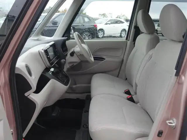 三菱 ｅＫスペース G 山形県 2014(平26)年 4.9万km サクラピンクメタリック メモリナビ/　　【CD DVD BT フルセグ USB】/バックカメラ/両側パワースライドドア/アイドリングストップ/インテリジェントルームミラー/電動格納ミラー/純正フロアマット/ドアバイザ―/スマートキー/スペアキー