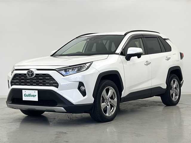 トヨタ ＲＡＶ４ G 宮城県 2019(令1)年 3.8万km ホワイトパールクリスタルシャイン 禁煙車/トヨタセーフティーセンス/・レーダークルーズコントロール/・ブラインドスポットモニター/・プリクラッシュセーフティー/・オートハイビーム/・レーントレーシングアシスト/・クリアランスソナー/純正7インチナビ/(AM.FM.CD.DVD.BT.SD)/バックカメラ/フルセグTV/パワーバックドア/レザーシート/運転席パワーシート/前席シートヒーター/革巻きステアリング/ステアリングヒーター/ステアリングスイッチ/ビルトインETC/プッシュスタート/ドライブレコーダー(F)/電動パーキングブレーキ/LEDヘッドライト/LEDフォグランプ/純正18インチAW/純正フロアマット/プッシュスタート/スマートキー