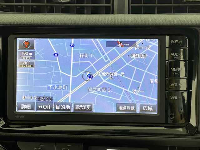 トヨタ アクア S 群馬県 2015(平27)年 5.2万km ライムホワイトパールクリスタルシャイン 純正ＳＤナビ　バックカメラ　スマートキー　ワンセグＴＶ　ＢｌｕｅＴｏｏｔｈ　オートライト　横滑り防止機能　電格ミラー　プッシュスタート　純正フロアマット　バニティミラー　オートエアコン　　禁煙車