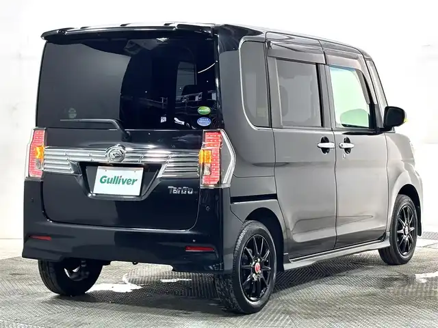 ダイハツ タント カスタムRS トップED LTD SAⅢ 大阪府 2018(平30)年 4.5万km ブラックマイカメタリック 純正ナビ(フルセグ/DVD再生/Bluetooth) 360カメラ ETC 両側パワースライドドア ハーフレザー シートヒーター 衝突軽減 オートハイビーム スマートキー プッシュスタート