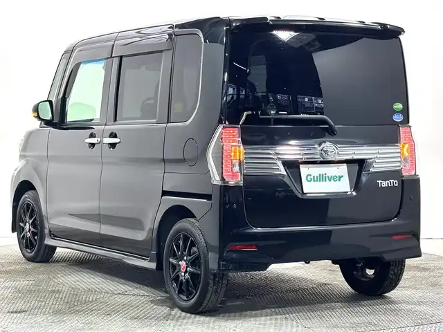ダイハツ タント カスタムRS トップED LTD SAⅢ 大阪府 2018(平30)年 4.5万km ブラックマイカメタリック 純正ナビ(フルセグ/DVD再生/Bluetooth) 360カメラ ETC 両側パワースライドドア ハーフレザー シートヒーター 衝突軽減 オートハイビーム スマートキー プッシュスタート