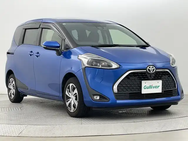 トヨタ シエンタ G クエロ 新潟県 2019(令1)年 4万km コバルトブルーメタリック トヨタセーフティセンス/社外SDナビ/　　CD/DVD/AM/FM/BT/フルセグ/アラウンドビューモニター/両側パワースライドドア/LEDオートライト/ハーフレザーシート/前席シートヒーター/アイドリングストップ/ステアリングヒーター/ステアリングスイッチ/フロアマット/ドアバイザー/ドライブレコーダー/スマートキー/ETC