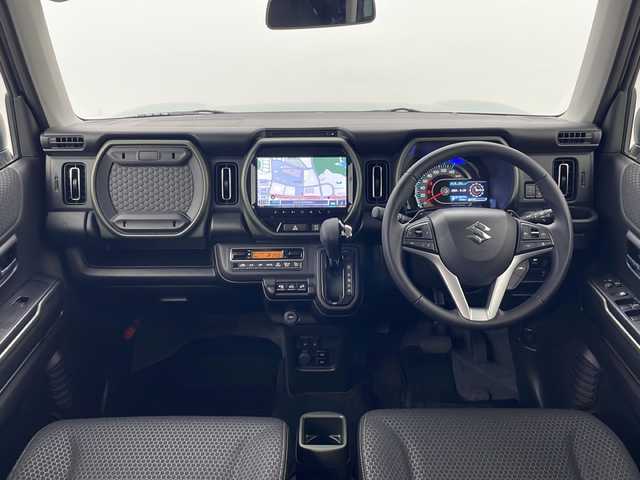 スズキ ハスラー タフワイルド・ターボ 秋田県 2025(令7)年 0.3万km オフブルーメタリック/ブラック 2トーン ４ＷＤ/純正メモリナビ/　(CD/DVD/フルセグTV/Bluetooth)/全方位カメラ/スズキセーフティサポート/レーダークルーズコントロール/スノーモード/グリップコントロール/ヒルディセントコントロール/シートヒーター/ミラーヒーター/パドルシフト/オートライト/LEDヘッドライト/純正フロアマット/プッシュスタート/スマートキー/スペアキー/取扱説明書/保証書