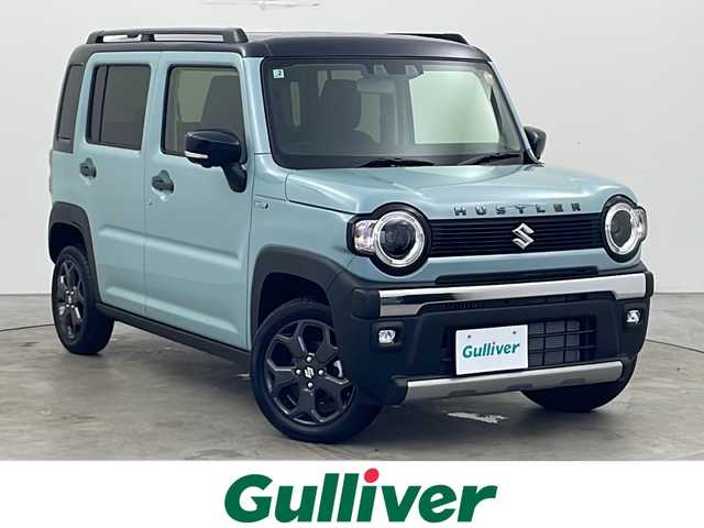 スズキ ハスラー タフワイルド・ターボ 秋田県 2025(令7)年 0.3万km オフブルーメタリック/ブラック 2トーン ４ＷＤ/純正メモリナビ/　(CD/DVD/フルセグTV/Bluetooth)/全方位カメラ/スズキセーフティサポート/レーダークルーズコントロール/スノーモード/グリップコントロール/ヒルディセントコントロール/シートヒーター/ミラーヒーター/パドルシフト/オートライト/LEDヘッドライト/純正フロアマット/プッシュスタート/スマートキー/スペアキー/取扱説明書/保証書
