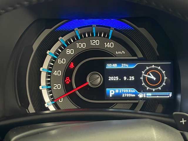 スズキ ハスラー タフワイルド・ターボ 秋田県 2025(令7)年 0.3万km オフブルーメタリック/ブラック 2トーン ４ＷＤ/純正メモリナビ/　(CD/DVD/フルセグTV/Bluetooth)/全方位カメラ/スズキセーフティサポート/レーダークルーズコントロール/スノーモード/グリップコントロール/ヒルディセントコントロール/シートヒーター/ミラーヒーター/パドルシフト/オートライト/LEDヘッドライト/純正フロアマット/プッシュスタート/スマートキー/スペアキー/取扱説明書/保証書