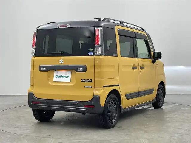 スズキ スペーシア ギア HYBRID XZターボ 埼玉県 2020(令2)年 4.6万km アクティブイエロー/ガンメタリック2トーン 社外ディスプレイオーディオ/バックカメラ/スズキセーフティサポート/デュアルカメラブレーキサポート/レーンキープアシスト/レーダークルーズコントロール/クリアランスソナー /パドルシフト/両側パワースライドドア/サーキュレーター/ドライブレコーダー/シートヒーター/LEDオートライト/ETC