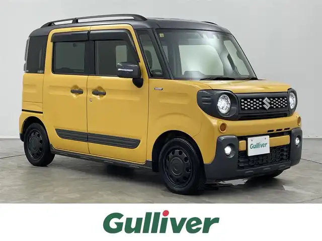 スズキ スペーシア ギア HYBRID XZターボ 埼玉県 2020(令2)年 4.6万km アクティブイエロー/ガンメタリック2トーン 社外ディスプレイオーディオ/バックカメラ/スズキセーフティサポート/デュアルカメラブレーキサポート/レーンキープアシスト/レーダークルーズコントロール/クリアランスソナー /パドルシフト/両側パワースライドドア/サーキュレーター/ドライブレコーダー/シートヒーター/LEDオートライト/ETC