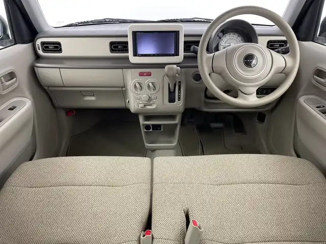 スズキ ラパン G 新潟県 2022(令4)年 0.9万km ピュアホワイトP 社外メモリナビ/(BT/FM/AM/ワンセグTV)/シートヒーター/ドライブレコーダー/ヘッドライトレベライザー/ドアバイザー/レーンキープアシスト/スペアキー/純正フロアマット