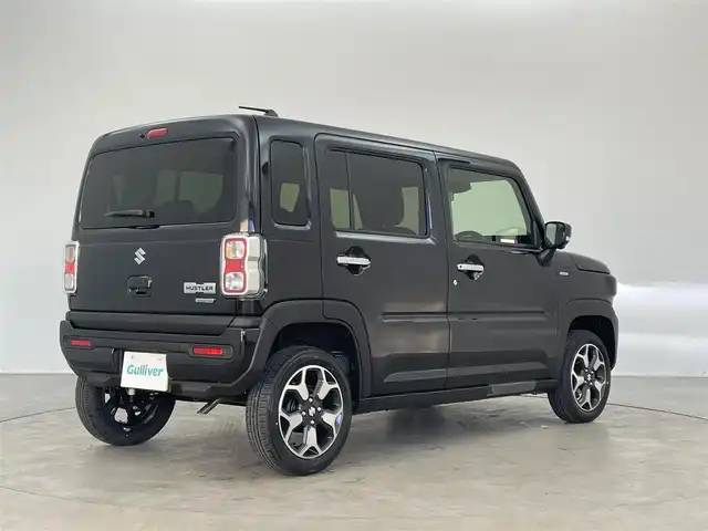 スズキ ハスラー HYBRID X 埼玉県 2025(令7)年 0.1千km ブルーイッシュブラックパール3 登録済未使用車　純正９インチディスプレイオーディオ　全方位モニター　セーフティサポート　レーダークルーズコントロール　シートヒーター　純正アルミホイール　スマートキー　オートハイビーム　ＬＥＤライト