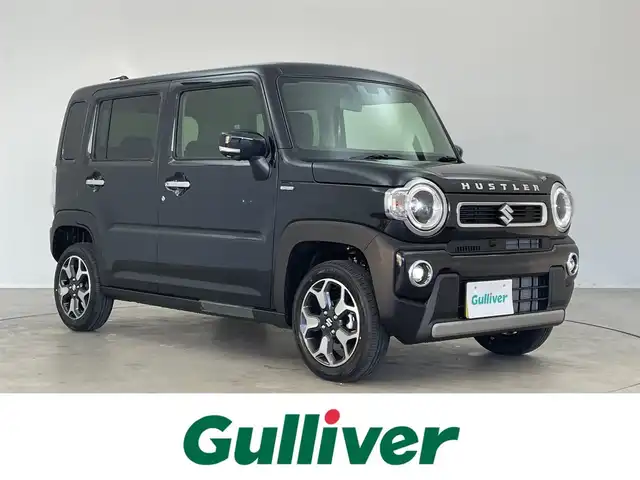 スズキ ハスラー HYBRID X 埼玉県 2025(令7)年 0.1千km ブルーイッシュブラックパール3 登録済未使用車　純正９インチディスプレイオーディオ　全方位モニター　セーフティサポート　レーダークルーズコントロール　シートヒーター　純正アルミホイール　スマートキー　オートハイビーム　ＬＥＤライト