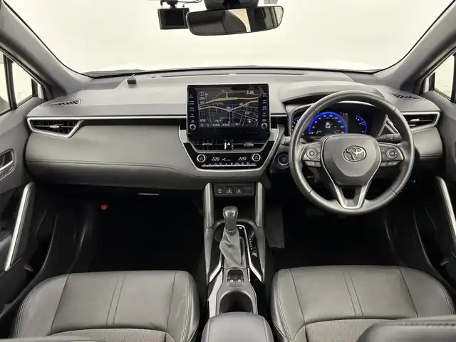 トヨタ カローラ クロス ハイブリッド Z 福岡県 2022(令4)年 5.2万km プラチナホワイトパールマイカ モデリスタエアロ　/純正９型ＤＡナビ／フルセグＴＶ　/全方位カメラ　/ビルトインＥＴＣ２．０　/前後ドラレコ　/トヨタセーフティセンス　/レーダークルーズコントロール　/コーナーセンサー　/衝突軽減ブレーキ　/レーンキープ　/アクセル踏み間違い防止　/ＢＳＭ　/シートヒーター　/パワーバックドア　/純正１８インチＡＷ