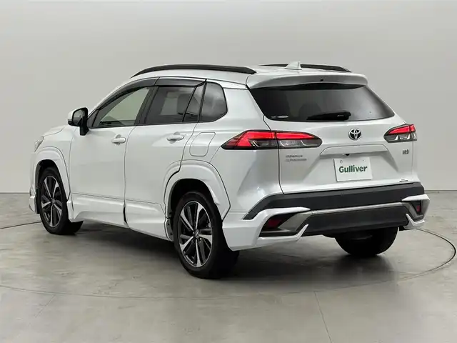 トヨタ カローラ クロス ハイブリッド Z 福岡県 2022(令4)年 5.2万km プラチナホワイトパールマイカ モデリスタエアロ　/純正９型ＤＡナビ／フルセグＴＶ　/全方位カメラ　/ビルトインＥＴＣ２．０　/前後ドラレコ　/トヨタセーフティセンス　/レーダークルーズコントロール　/コーナーセンサー　/衝突軽減ブレーキ　/レーンキープ　/アクセル踏み間違い防止　/ＢＳＭ　/シートヒーター　/パワーバックドア　/純正１８インチＡＷ