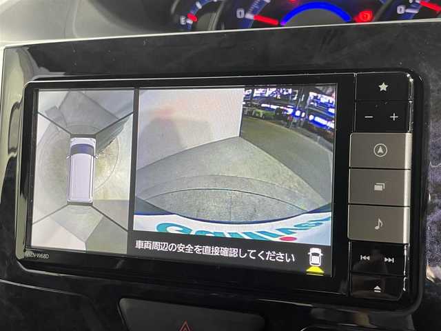 ダイハツ タント カスタム RS トップED SA Ⅲ 大阪府 2018(平30)年 2.4万km ブラックマイカメタリック 純正ナビ（フルセグ／ＣＤ再生／Ｂｌｕｅｔｏｏｔｈ）　３６０カメラ　両側パワースライドドア　スマートアシスト　ハーフレザー　シートヒーター　スマートキー　ＬＥＤオートライト