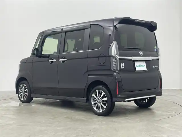 ホンダ Ｎ ＢＯＸ カスタム EX 埼玉県 2021(令3)年 3.4万km プレミアムベルベットパープル・パール 社外7インチナビ/ CD DVD フルセグTV Bluetooth/バックカメラ/ホンダセンシング/衝突軽減ブレーキ/レーンキープアシスト/誤発進抑制機能/アクティブクルーズコントロール/両側パワースライドドア/シートヒーター/LEDオートライト/スマートキー