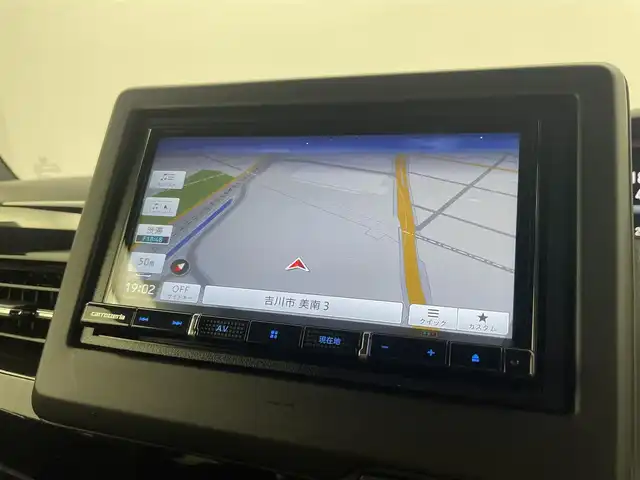 ホンダ Ｎ ＢＯＸ カスタム EX 埼玉県 2021(令3)年 3.4万km プレミアムベルベットパープル・パール 社外7インチナビ/ CD DVD フルセグTV Bluetooth/バックカメラ/ホンダセンシング/衝突軽減ブレーキ/レーンキープアシスト/誤発進抑制機能/アクティブクルーズコントロール/両側パワースライドドア/シートヒーター/LEDオートライト/スマートキー