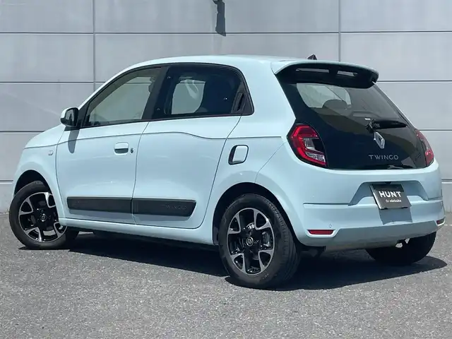 ルノー トゥインゴ EDC 千葉県 2020(令2)年 4.2万km ライトブルー マルチファンクションシステム/・FM/AM/Bluetooth/・Apple car play/Android　Auto/・バックカメラ/スピードリミッター/クルーズコントロール/車線逸脱警報/ＥＴＣ/フロアマット/オートライト/純正１５インチＡＷ/スペアキー有り