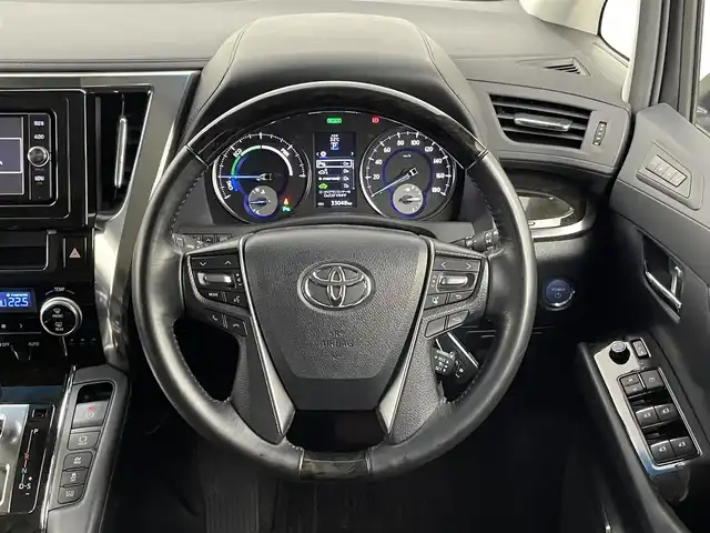 トヨタ アルファードハイブリット SR 千葉県 2017(平29)年 3.3万km ブラック 純正10インチナビ/・Bluetooth接続/・フルセグTV/・CD/DVD再生/両側パワースライドドア/LEDヘッドライト/前後コーナーセンサー/ビルトインETC/スマートキー