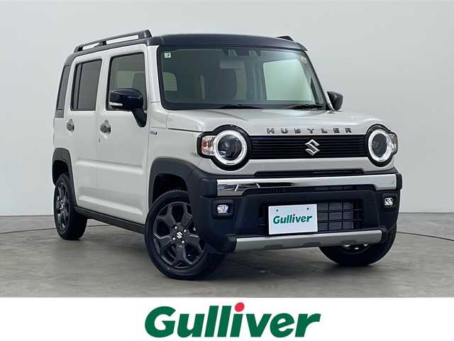 スズキ ハスラー タフワイルド・ターボ 秋田県 2025(令7)年 0.1万km パール 4WD/デュアルカメラブレーキサポート　/パドルシフト　/レーダークルーズコントロール　/レーンキープアシスト/横滑り防止装置/アイドリングストップ/コーナーセンサー/ダウンヒルアシストコントロール/スノーモード/ワンオーナー　/前席シートヒーター　/純正フロアマット　/LEDヘッドライト　/フォグランプ　/純正アルミホイール　/ターボ/スマートキー/スペアキー