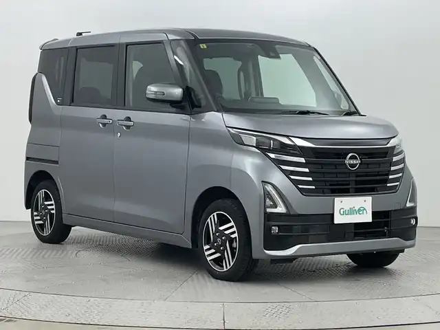 日産 ルークス HWS X プロパイロットED 新潟県 2023(令5)年 0.8万km チタニウムグレーメタリック 4WD/エマージェンシーブレーキ/デジタルインナーミラー/純正9インチナビ/フルセグTV/Bluetooth/アラウンドビューモニター/両側パワースライドドア/フットオープナー/プロパイロット/LEDオートライト/フォグランプ/シートヒーター/純正14インチアルミホイール/ステアリングリモコン/車線逸脱警報/電格ミラー/ウィンカーミラー/ステアリングヒーター/スマートキー