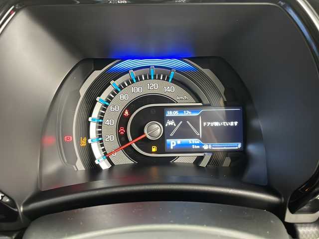 スズキ ハスラー HYBRID X 茨城県 2025(令7)年 0.1千km デニムブルー ガンメタリック 2トーン スズキセーフティサポート/・デュアルカメラブレーキサポート/・誤発進抑制機能/・車線逸脱抑制/・標識認識機能/・ハイビームアシスト/純正9インチメモリナビ/　CD DVD BT スマホ連携 フルセグ/全方位カメラ/レーダークルーズコントロール/LEDオートライト/シートヒーター/純正15インチアルミホイール/革巻きステアリング/ステアリングスイッチ/プッシュスタート/スマートキー