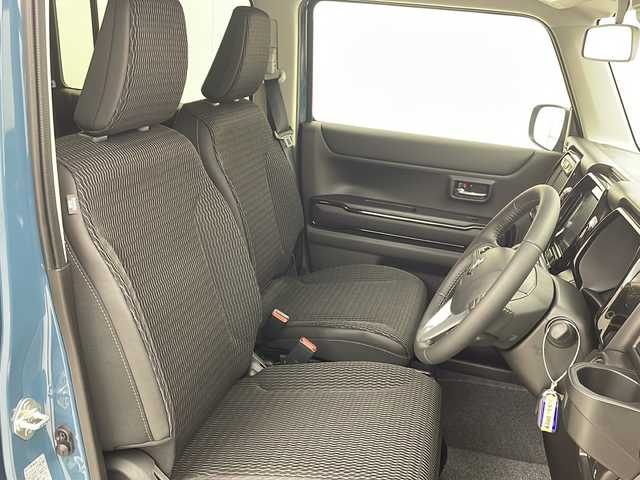 スズキ ハスラー HYBRID X 茨城県 2025(令7)年 0.1千km デニムブルー ガンメタリック 2トーン スズキセーフティサポート/・デュアルカメラブレーキサポート/・誤発進抑制機能/・車線逸脱抑制/・標識認識機能/・ハイビームアシスト/純正9インチメモリナビ/　CD DVD BT スマホ連携 フルセグ/全方位カメラ/レーダークルーズコントロール/LEDオートライト/シートヒーター/純正15インチアルミホイール/革巻きステアリング/ステアリングスイッチ/プッシュスタート/スマートキー