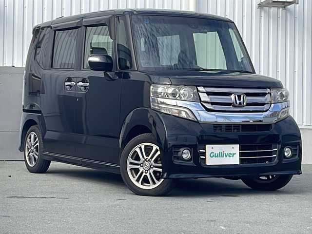 ホンダ Ｎ ＢＯＸ カスタム G Lパッケージ 三重県 2015(平27)年 8.3万km スマートブラック 純正7型ナビ/片側パワースライドドア/バックカメラ/社外前後ドラレコ/スペアキー/ベンチシート/チップアップシート/オートライト/フォグライト/純正AW/電動格納ミラー/禁煙車