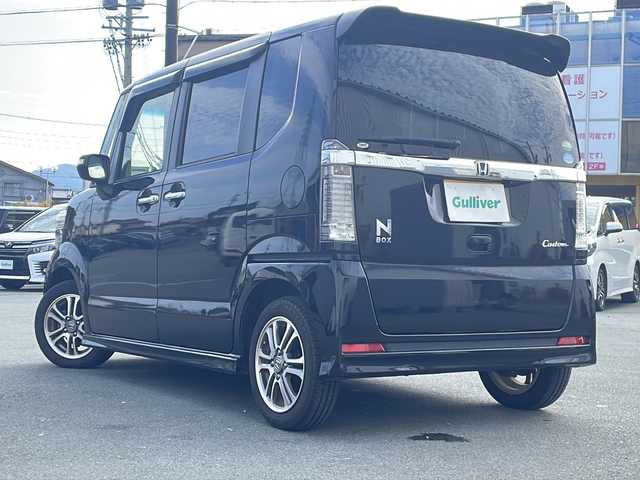 ホンダ Ｎ ＢＯＸ カスタム G Lパッケージ 三重県 2015(平27)年 8.3万km スマートブラック 純正7型ナビ/片側パワースライドドア/バックカメラ/社外前後ドラレコ/スペアキー/ベンチシート/チップアップシート/オートライト/フォグライト/純正AW/電動格納ミラー/禁煙車