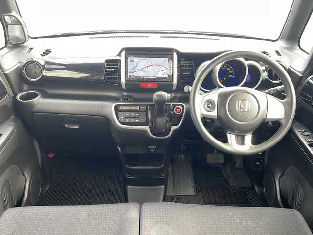 ホンダ Ｎ ＢＯＸ カスタム G Lパッケージ 三重県 2015(平27)年 8.3万km スマートブラック 純正7型ナビ/片側パワースライドドア/バックカメラ/社外前後ドラレコ/スペアキー/ベンチシート/チップアップシート/オートライト/フォグライト/純正AW/電動格納ミラー/禁煙車