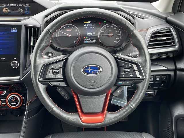 スバル フォレスター ハイブリッド X－ブレイク 新潟県 2022(令4)年 6.2万km マグネタイトグレーメタリック 4WD/社外メモリナビ(CN-FX800D)/CD/DVD/BD/BT/フルセグテレビ/SDミュージックサーバー/フロント/サイド/バックカメラ/ETC/ドライブレコーダー/衝突被害軽減ブレーキ/レーンキープアシスト/レーダークルーズコントロール/革シート/パワーシート/シートヒーター /ステアリングヒーター/ステアリングスイッチ/パワーバックドア/コーナーセンサー/スマートキー/プッシュスタート/LEDヘッドライト/オートライト/フォグランプ/純正17インチアルミホイール/純正17インチAW夏タイヤ車載