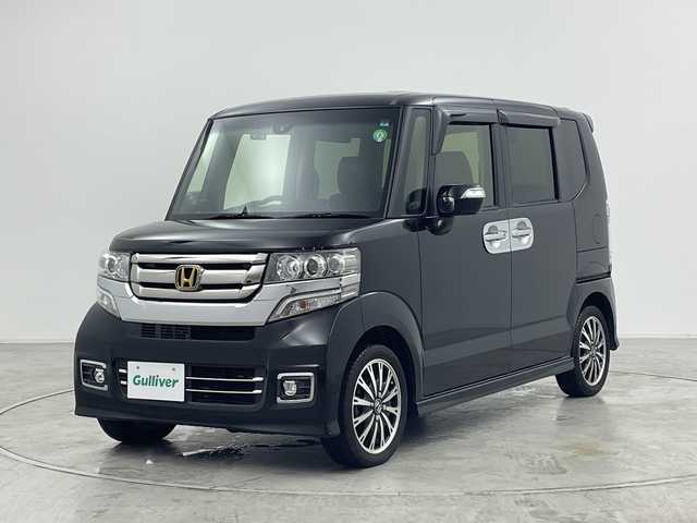 ホンダ Ｎ ＢＯＸ カスタム G ターボ Lパッケージ 群馬県 2017(平29)年 3.9万km クリスタルブラックパール ナビ　バックカメラ　両側電動スライドドア　衝突被害軽減ブレーキ　フルセグＴＶ　パドルシフト　ビルトインＥＴＣ　クルーズコントロール　オートライト　ドライブレコーダー　ステアリングリモコン　スマートキー