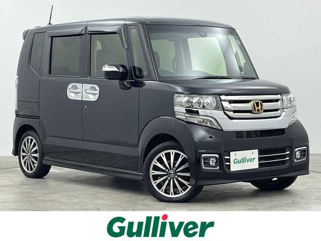ホンダ Ｎ ＢＯＸ カスタム G ターボ Lパッケージ 群馬県 2017(平29)年 3.9万km クリスタルブラックパール ナビ　バックカメラ　両側電動スライドドア　衝突被害軽減ブレーキ　フルセグＴＶ　パドルシフト　ビルトインＥＴＣ　クルーズコントロール　オートライト　ドライブレコーダー　ステアリングリモコン　スマートキー